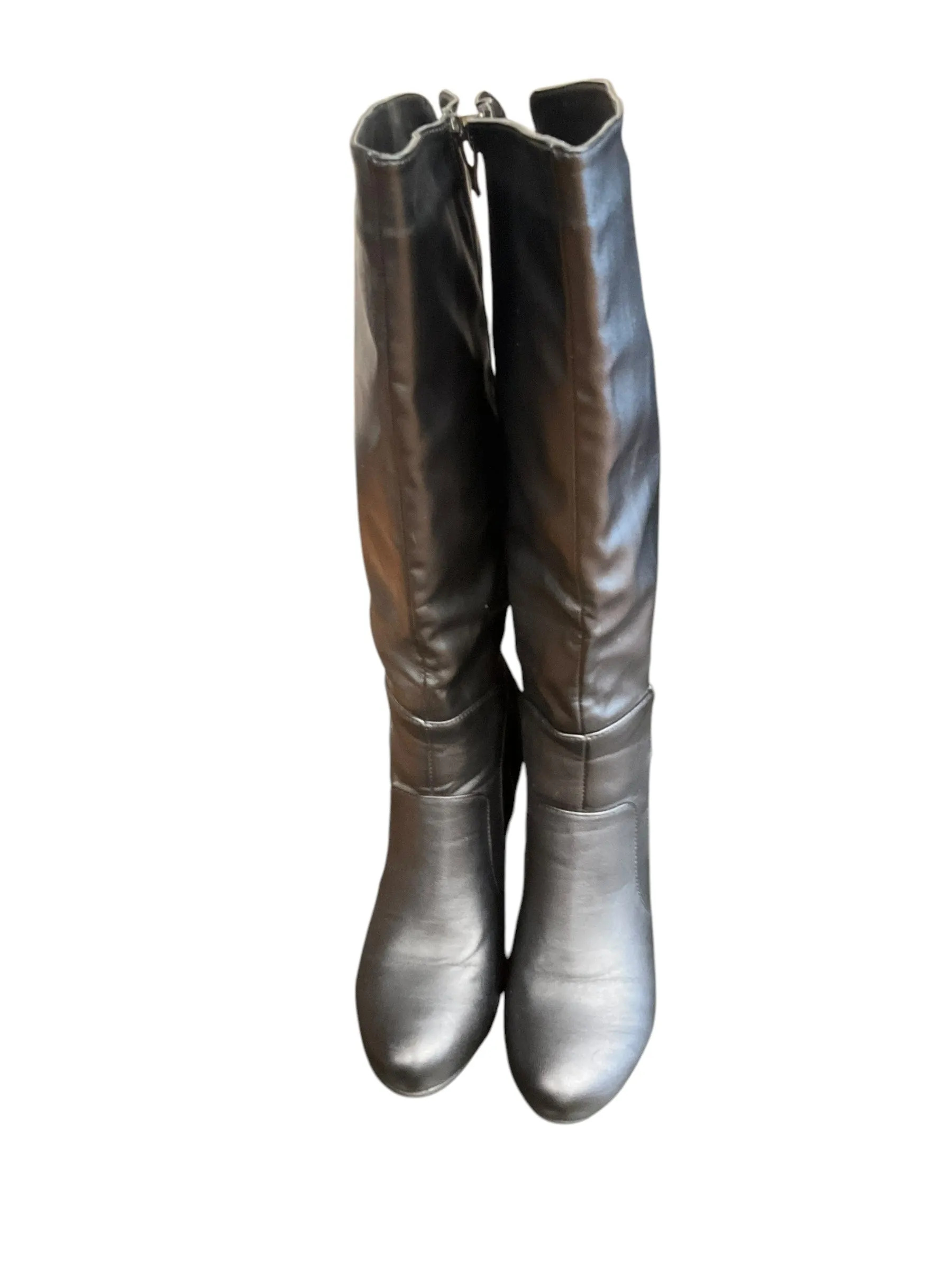 Boots Mid-calf Heels By Jg Collections In Black, Size: 8.5