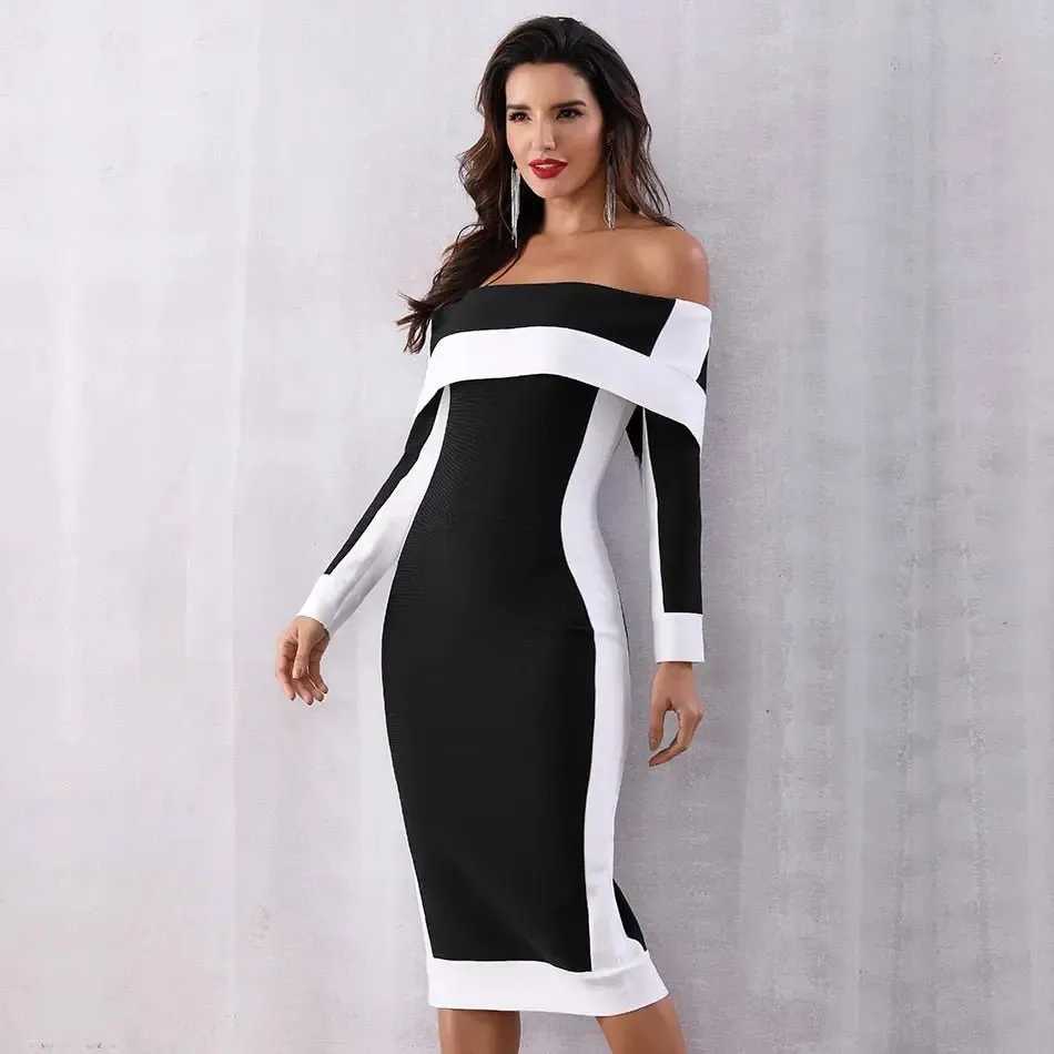 New Long Sleeve Bodycon Bandage Dress